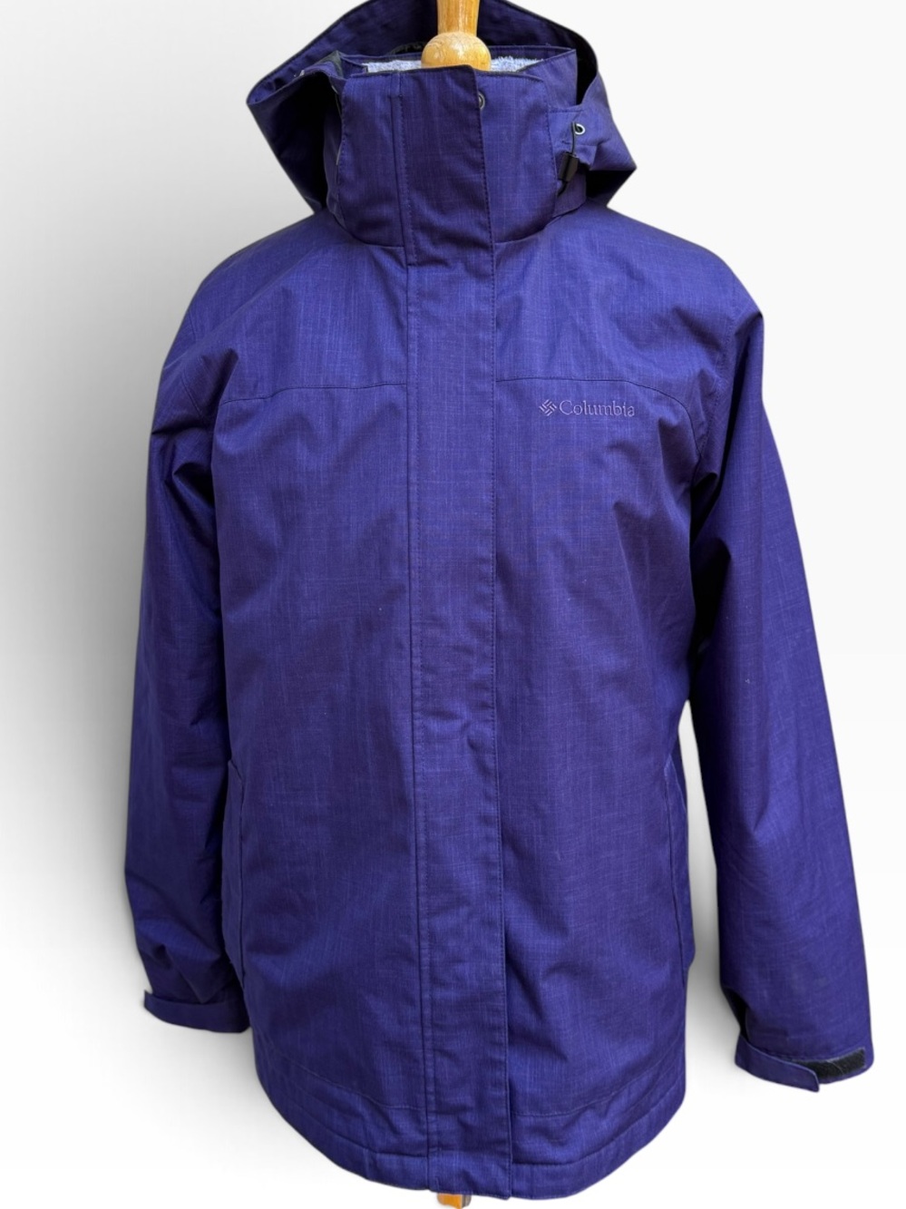 Columbia Purple 3 in 1 Interchange System Jacket Removable Liner Size Large